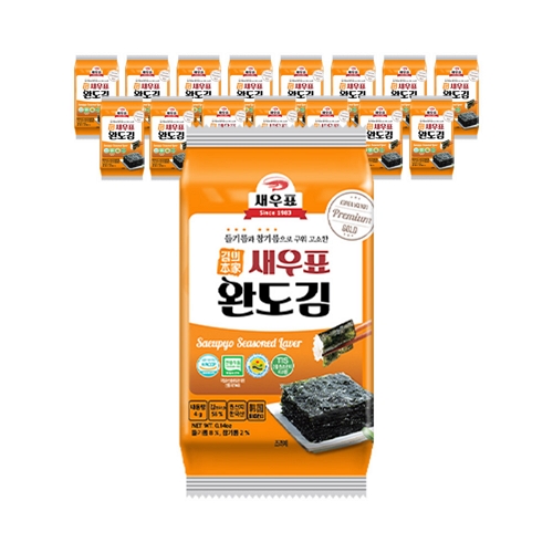 완도물산 새우표 완도 프리미엄 도시락김 4g (32개)_이미지