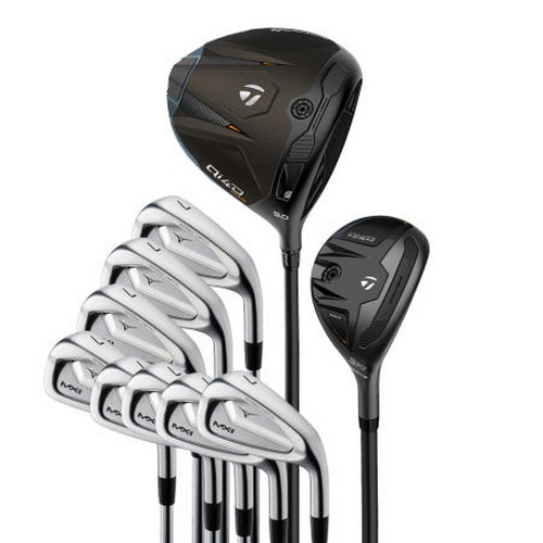 테일러메이드  Qi4D MAX / 미즈노 MX-1 스피드메탈 조합 풀세트 (10개 경량스틸 정품)