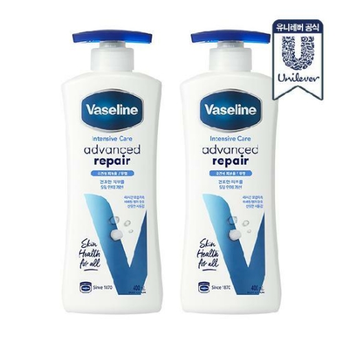바세린 어드밴스드 리페어 바디로션 400ml (2개)_이미지