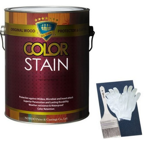 올뉴 칼라스테인 + 붓 + 장갑 + 사포 세트