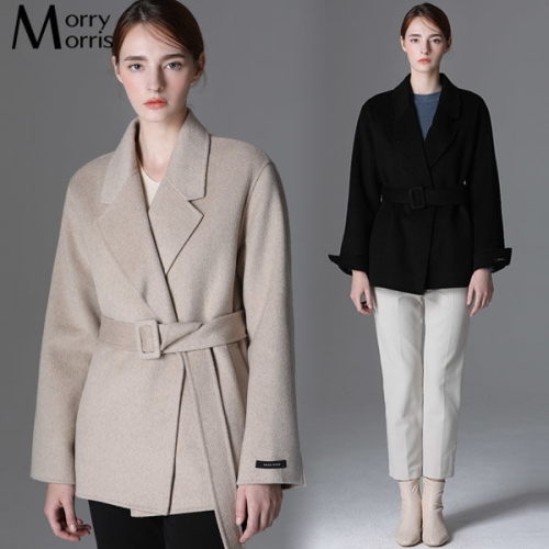 모리모리스 줄리아 오픈 핸드메이드 벨티드 울코트_이미지