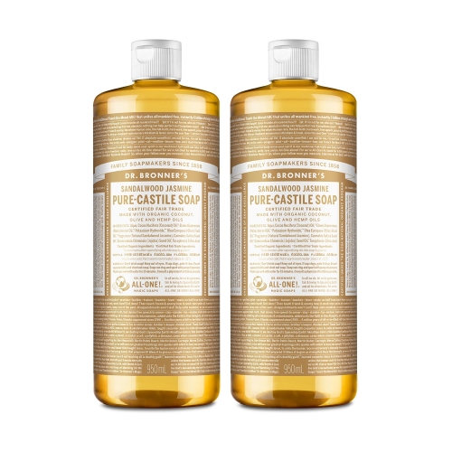 닥터브로너스 샌달우드 자스민 퓨어 캐스틸 솝 950ml (2개)_이미지