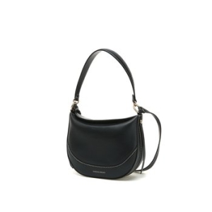 MINI DAILY BAG 블랙 소가죽 스티치 숄더백 VIBA4F212BK_이미지