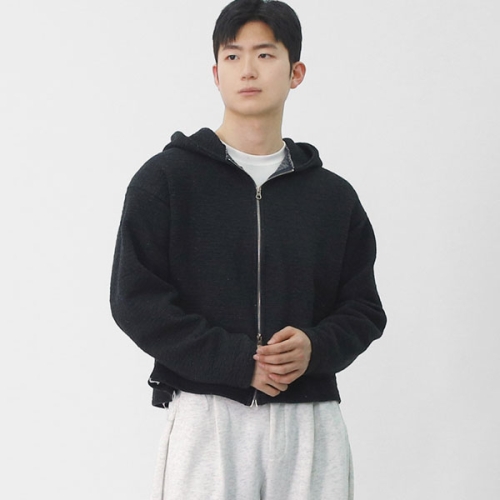 빌리버스 남성 데일리 집업 사계절 엠보 투웨이 후드집업 VOID025