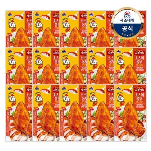 사조대림 소스에 퐁닭 양념치킨 130g (15개)