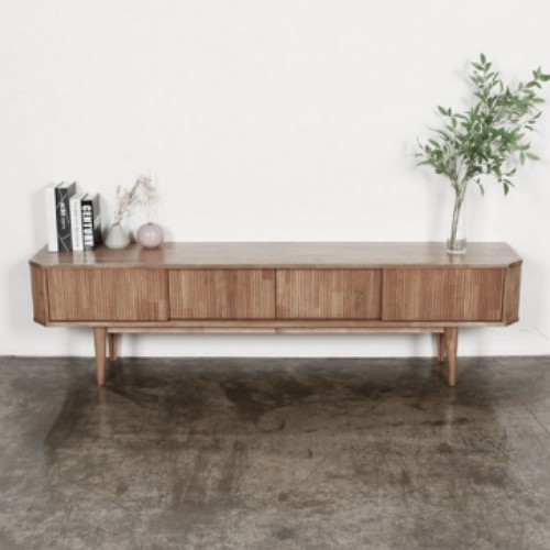 엔투엔퍼니처 레인 6각 원목 높은 거실장 2000_이미지