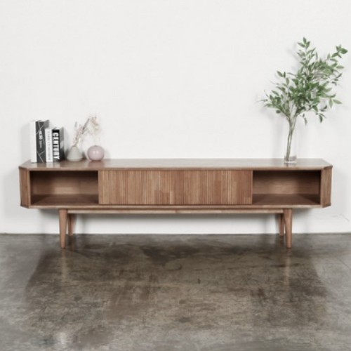 엔투엔퍼니처 레인 6각 원목 높은 거실장 2000_이미지