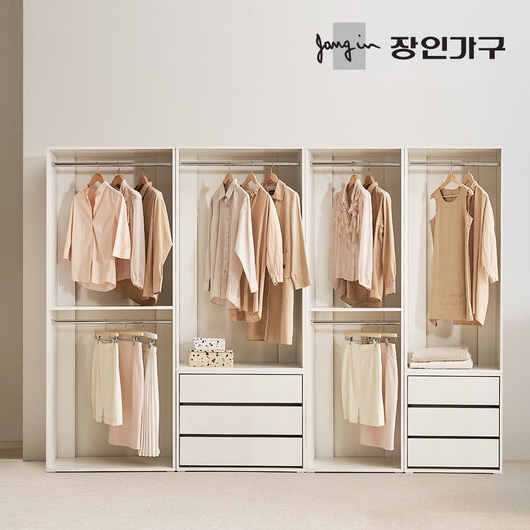 장인가구 올리세 E0 드레스룸 시스템 옷장세트 A 2800