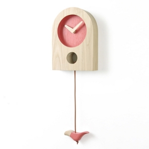 우드스튜디오알프 라운드새집벽시계 ROUND BIRDHOUSE CLOCK_이미지