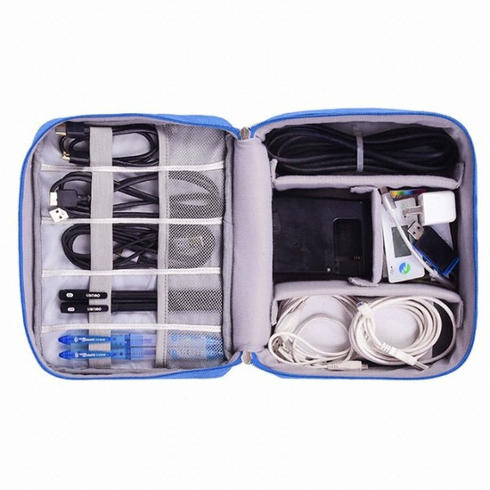 소프트 다용도 멀티 디지털 케이블 파우치 (중형)