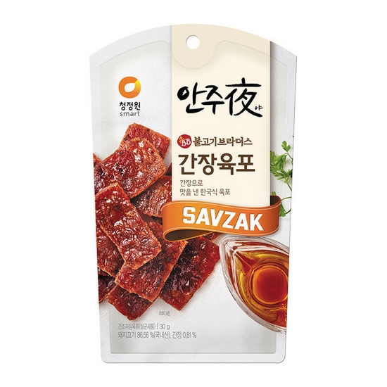 대상 청정원 안주야 간장육포 30g (5개)_이미지