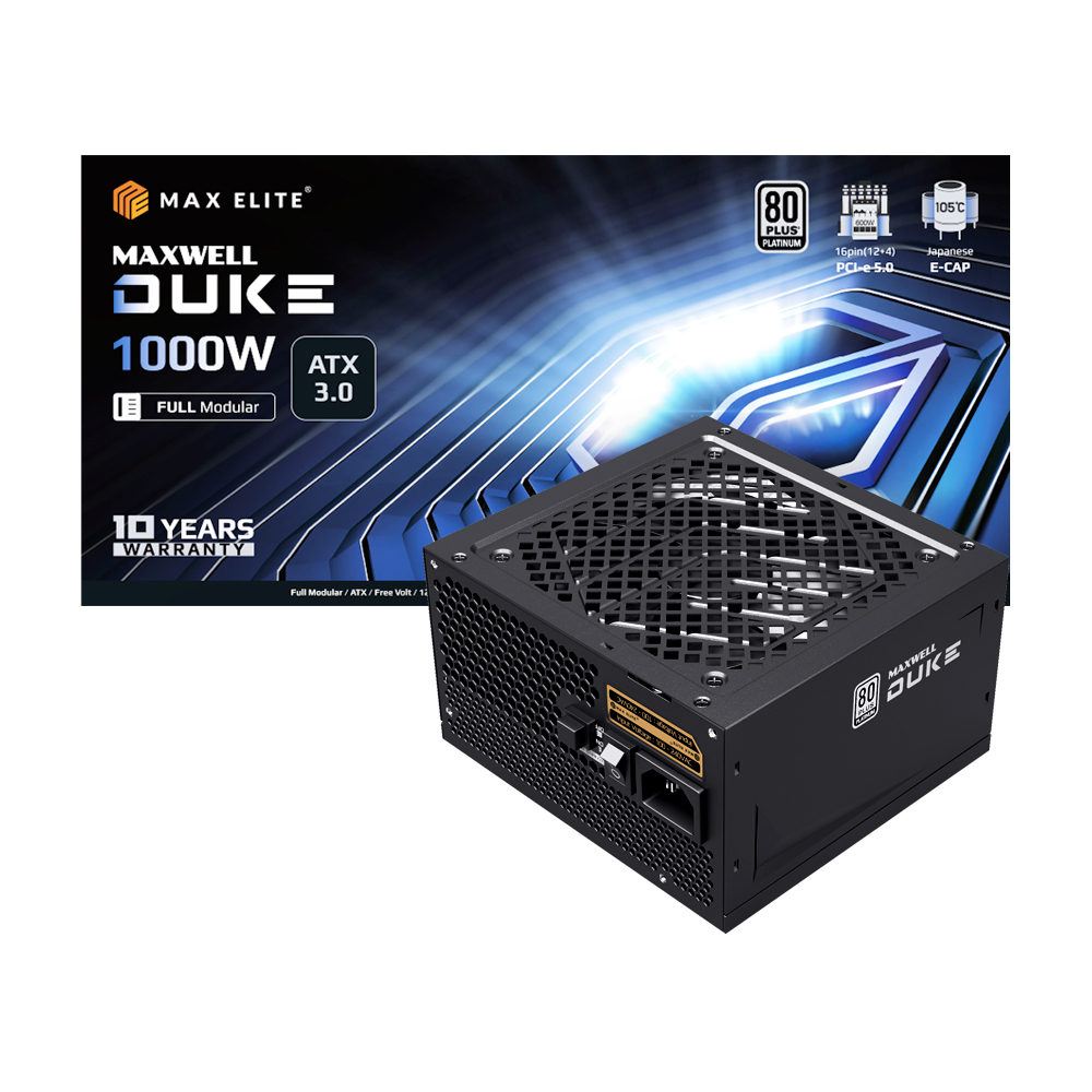 맥스엘리트 MAXWELL DUKE 1000W 80PLUS플래티넘 풀모듈러 ATX3.0