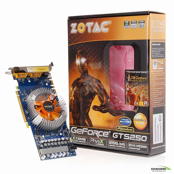 ZOTAC 지포스 GTS250 시그니처 512MB Rextech_이미지