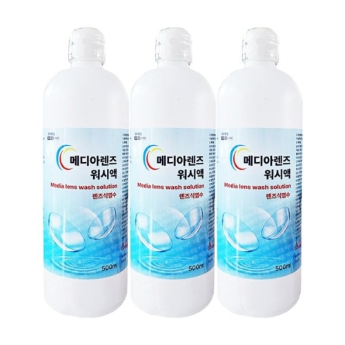 삼현제약 메디아렌즈 식염수 500ml (3개)