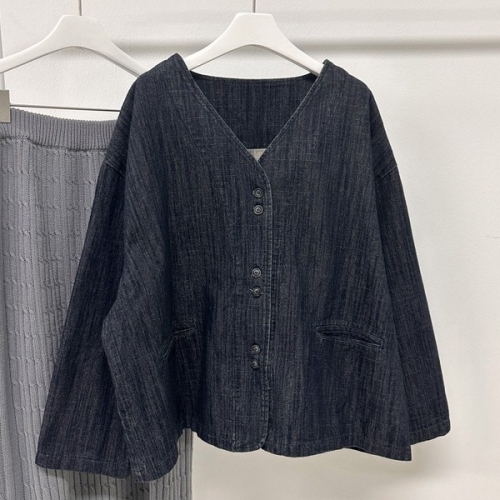  아이우먼 무빙노카라데님자켓 TOO649M310 빅사이즈