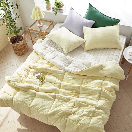 엠제이 어바웃코지 마카롱 세미 마이크로 워싱 사계절 침구 패드세트 (퀸 Q)