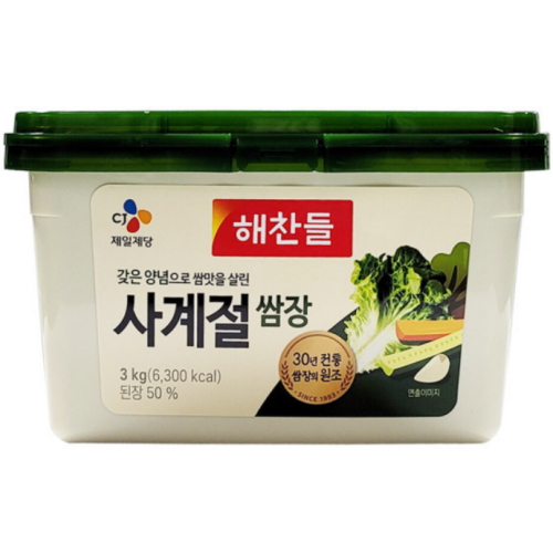 CJ제일제당 해찬들 사계절 쌈장 3kg (2개)
