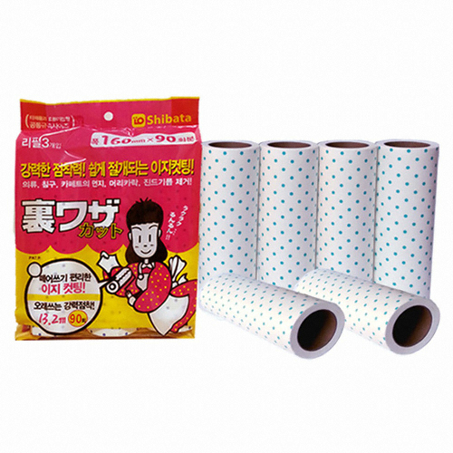 시바타 이지컷팅 테이프클리너 리필 3롤 (2개)