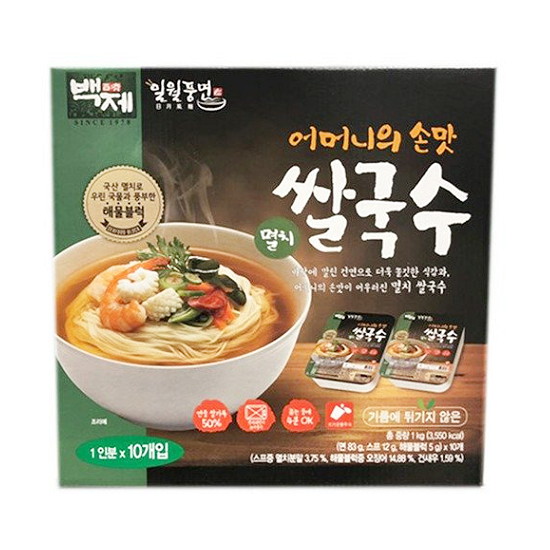 일월풍면 멸치 쌀국수 10개입 1kg