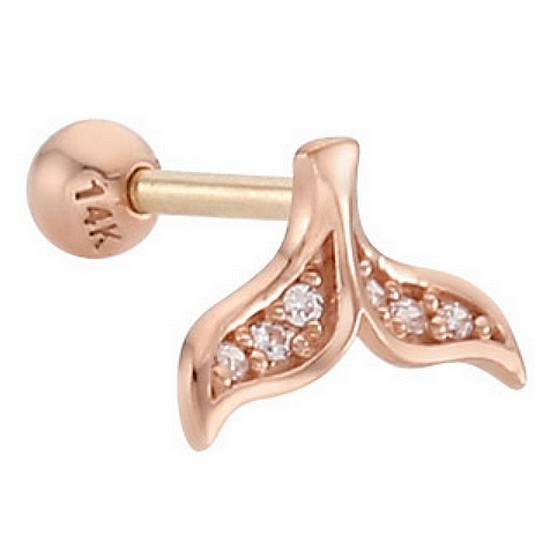 로이드 로이드 행운의 고래꼬리 14K Gold 피어싱 LPFH2030G이미지입니다. 누르면 해당 게시물로 새창이동합니다.