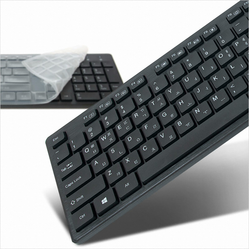 Bless ZIO KMW4030 무선 키보드 무선 무소음 마우스 세트 (그레이)_이미지