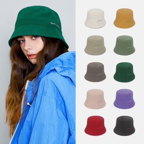 화이트샌즈 최초판매가 33 000원 공용 포시즌 베이직 자수 로고 버킷햇 10 colors_이미지