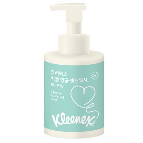 버블 항균 핸드워시 힐링그린 500ml