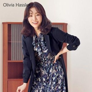  올리비아하슬러 여성 캐주얼 벨티드 트렌치코트_OH0MCT101