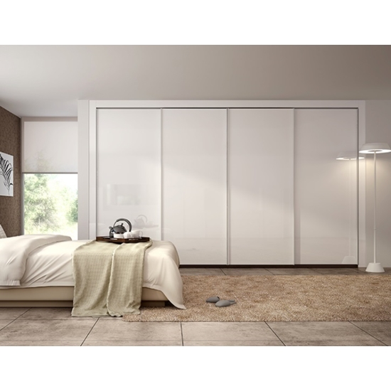 한샘 글로우 슬라이딩 붙박이장 선반형 (260cm)_이미지