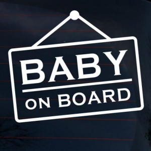 뭉키데코 엠블렘 자동차 BABY ON BOARD 스티커