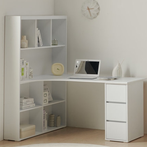 퍼니하우스 프롬 집중력 ㄱ자 아치형 서랍 책상 세트