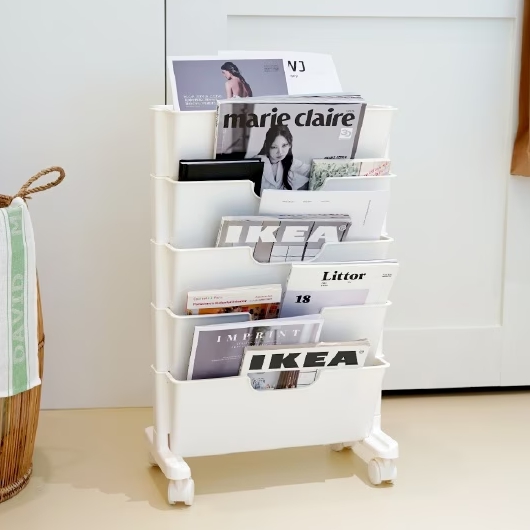 보노하우스  베이직 5단 북 트롤리