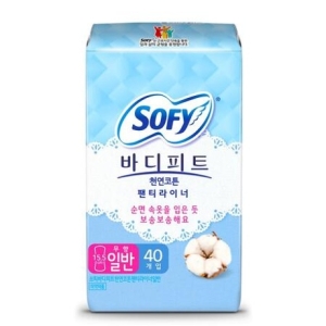 쏘피 바디피트 천연코튼 라이너 일반 40개