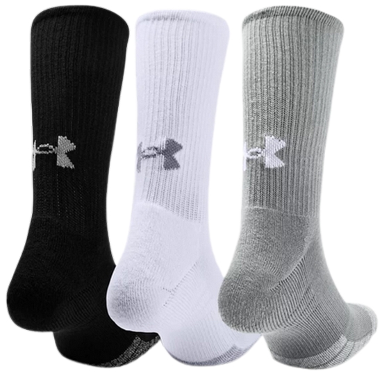 언더아머 히트기어 크루 삭스 3족 세트 1346751-035_이미지