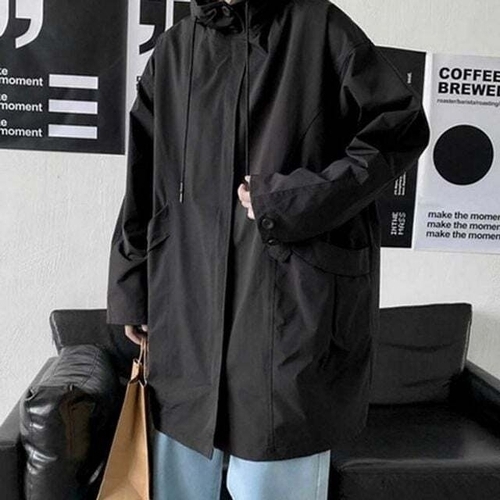 오너클랜 캐주얼 남성 봄 자켓 바람막이 남성 오버핏 자켓 집업 후드 WFLPPAL260126_이미지