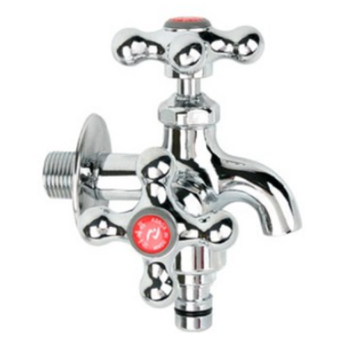 와이넷 딱이지 커플링 두갈래 왼쪽핸들 왕꼭지 (온수)