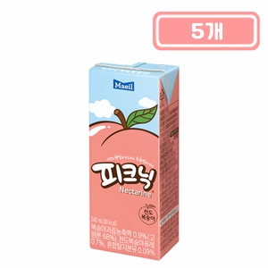 매일유업 피크닉 천도복숭아 240ml (5개)