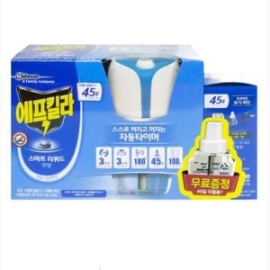 스마트 리퀴드 본체+리필 자동타이머 모기향 모기 스마트리퀴드