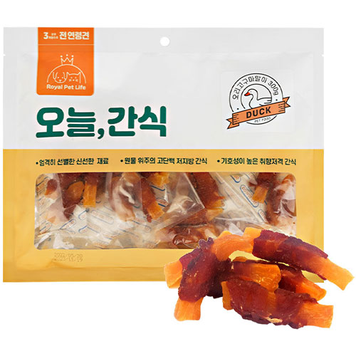로얄펫라이프 ㅤ오늘간식 오리고구마말이 300g (3개)_이미지