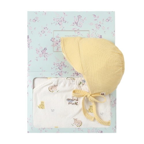 밍크뮤 SC+모자 크림 아미엘주주SET우주복 3637067502 신생아 A_이미지