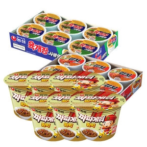 농심 육사발6+김치사발6+짜파범벅6