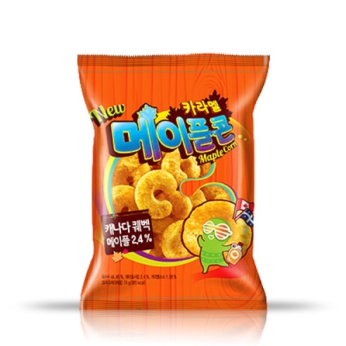 크라운제과 카라멜콘 메이플 154g 4개_이미지