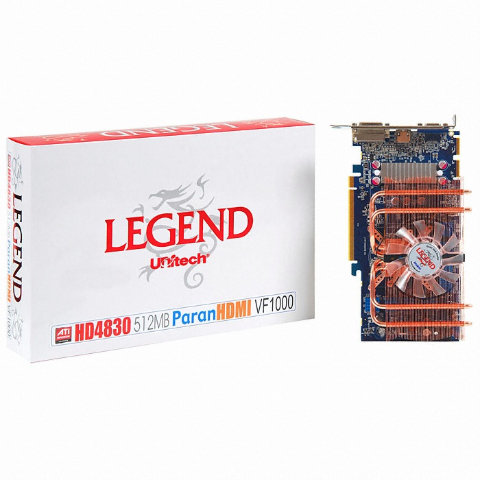유니텍전자 LEGEND 라데온 HD 4830 LEGEND Paran O.C HDMI D3 512MB VF1000_이미지