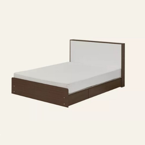 장인가구 밤비 호텔 통서랍 수납침대 SS+협탁 2개 (매트별도)_이미지