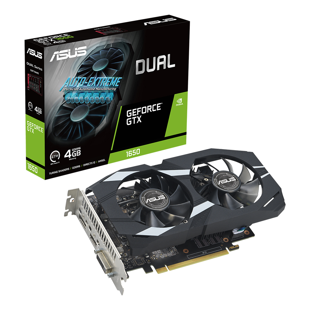 ASUS DUAL ������ GTX 1650 P EVO D6 4GB