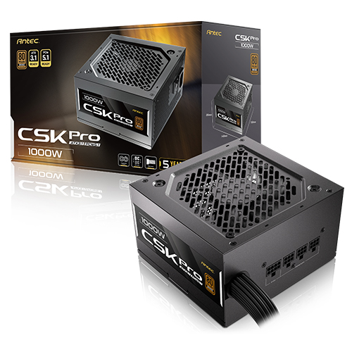 Antec CSK PRO 1000W 80PLUS브론즈 230V EU 모듈러 ATX3.1_이미지