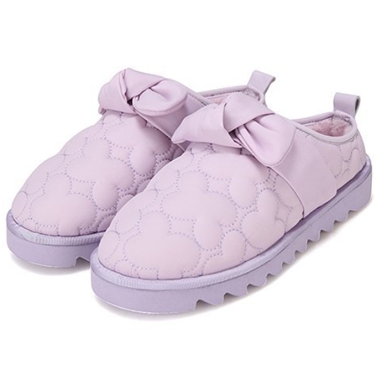 바바라앤코 바바라 리본 퍼 패딩 클로그 BBG544 (PR, 퍼플)