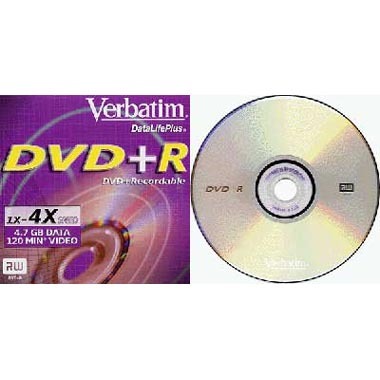 버바팀 DVD+R 4.7GB 4x 쥬얼 1장_이미지