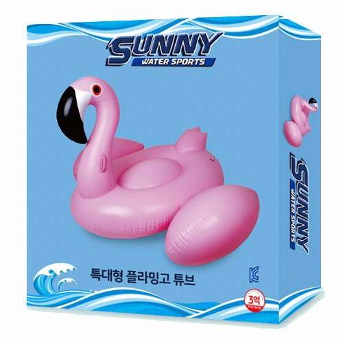 케이에스몰 써니워터 특대형 플라밍고 튜브_이미지