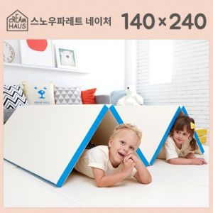 크림하우스 스노우파레트 네이처 그레이지 폴더 놀이방매트 240x140x4cm (스크래치,1개)